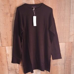 Eileen Fisher Black Crew Nk Boxy Tunic